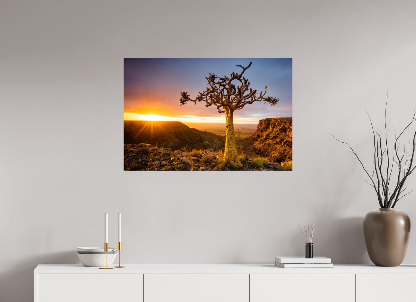 90 x 60 cm, Photo Print On Fuji Crystal DP II Living on the Edge - Namibia - Photo Print