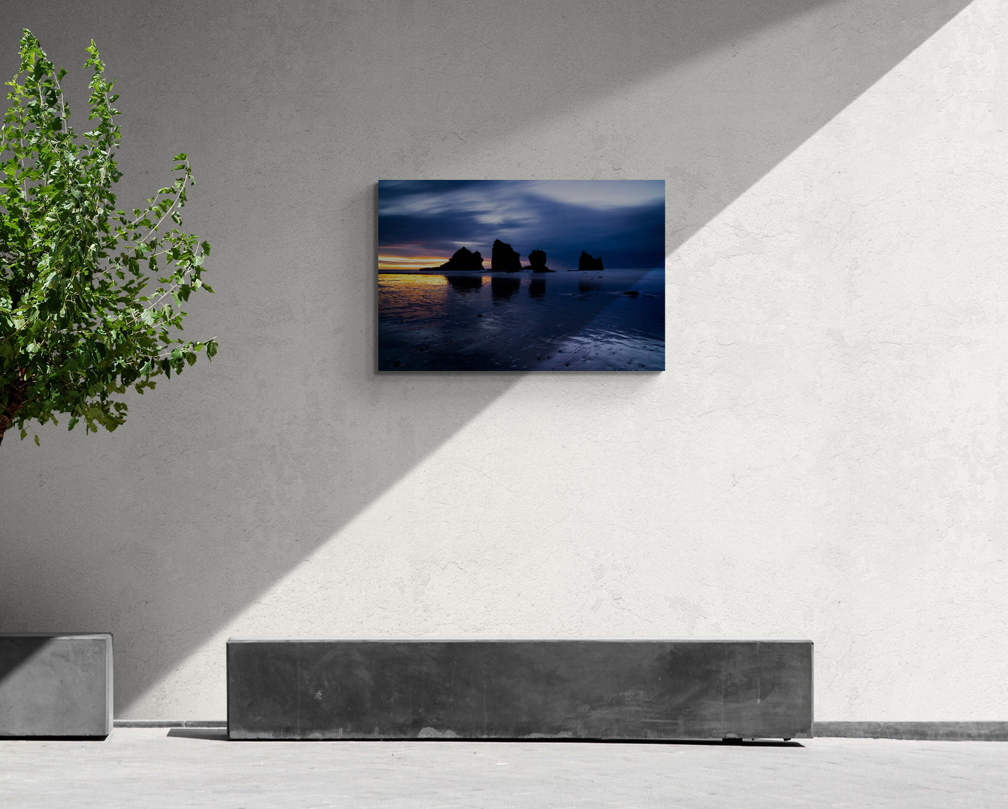 West Coast Sentinels - 12 Mile Beach - West Coast, New Zealand - Photography Wall Art - ChromaLuxe Metal Print