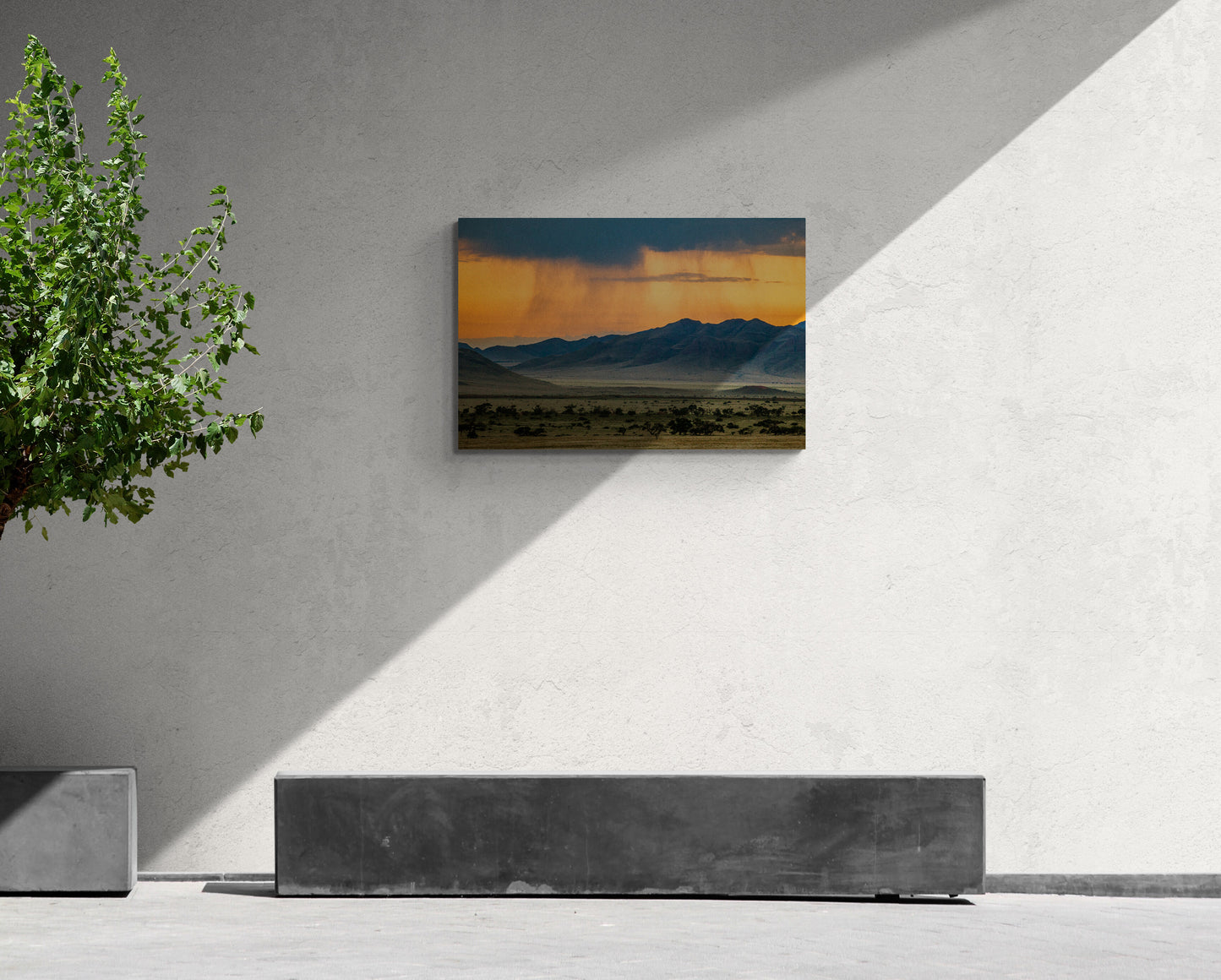 Passing Storm - Namib Rand - Photography Wall Art - ChromaLuxe Metal Print