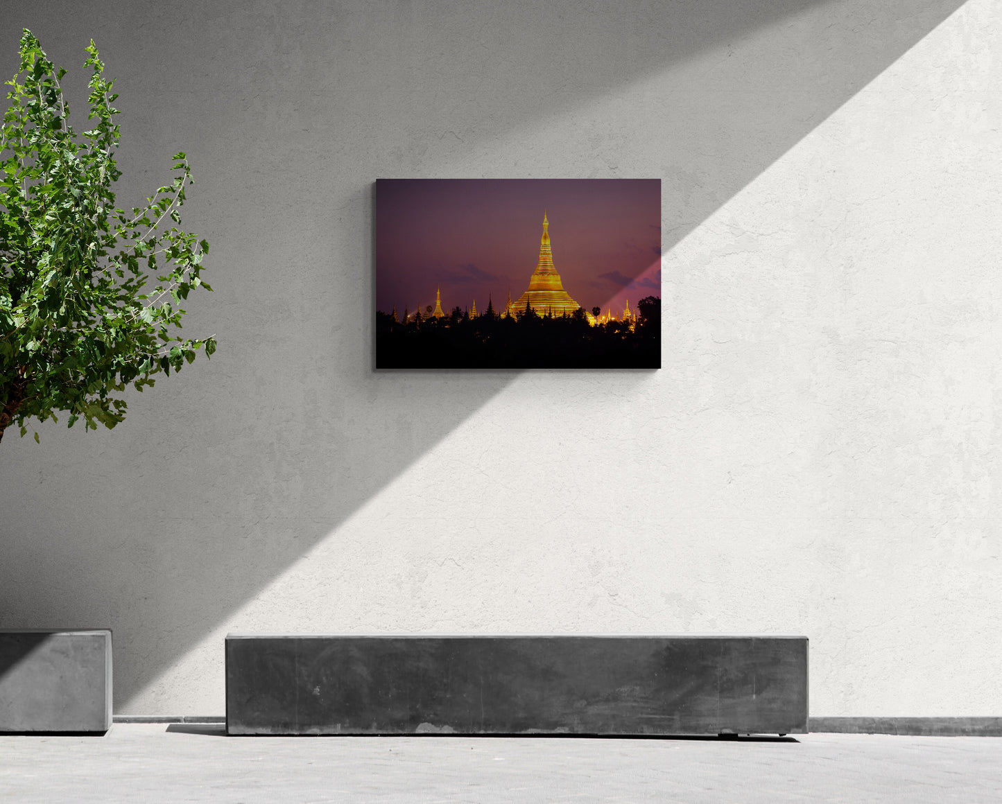 Shwedagon Pagoda - Burma, Myanmar - Photography Wall Art - ChromaLuxe Metal Print