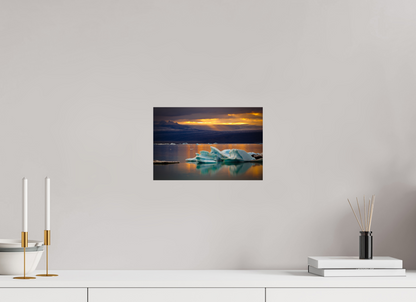 30 x 20 cm, Photo Print On Fuji Crystal DP II Where Giants Sleep -  Jökulsárlón Glacier Lagoon, Iceland - Photo Print