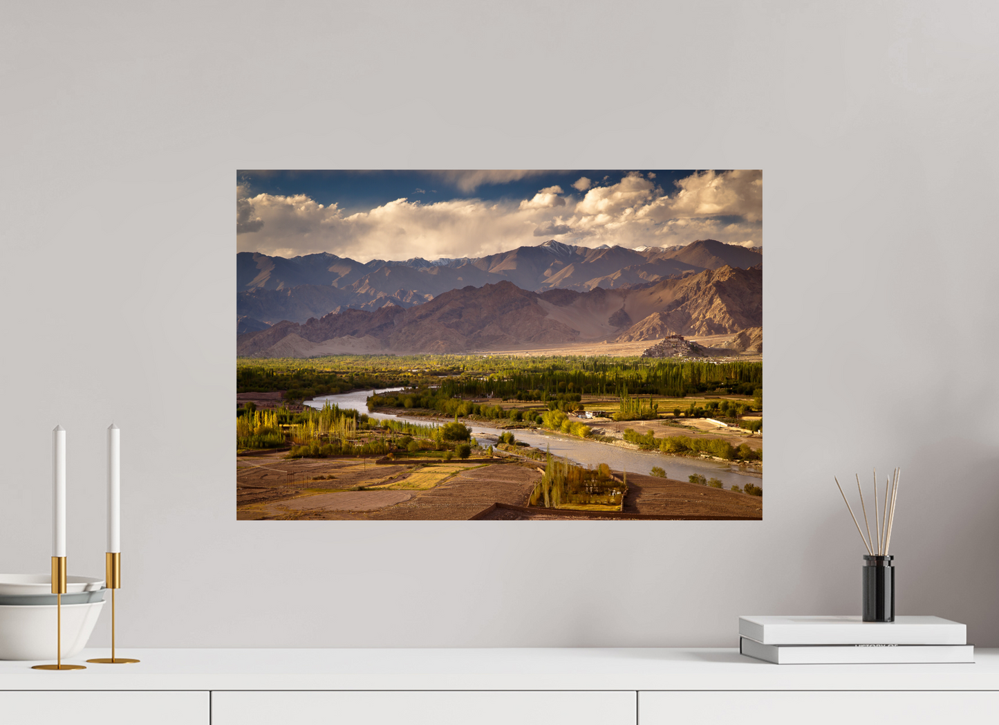 60 x 40 cm, Photo Print On Fuji Crystal DP II Indus Valley Vista - Ladakh, India - Photo Print