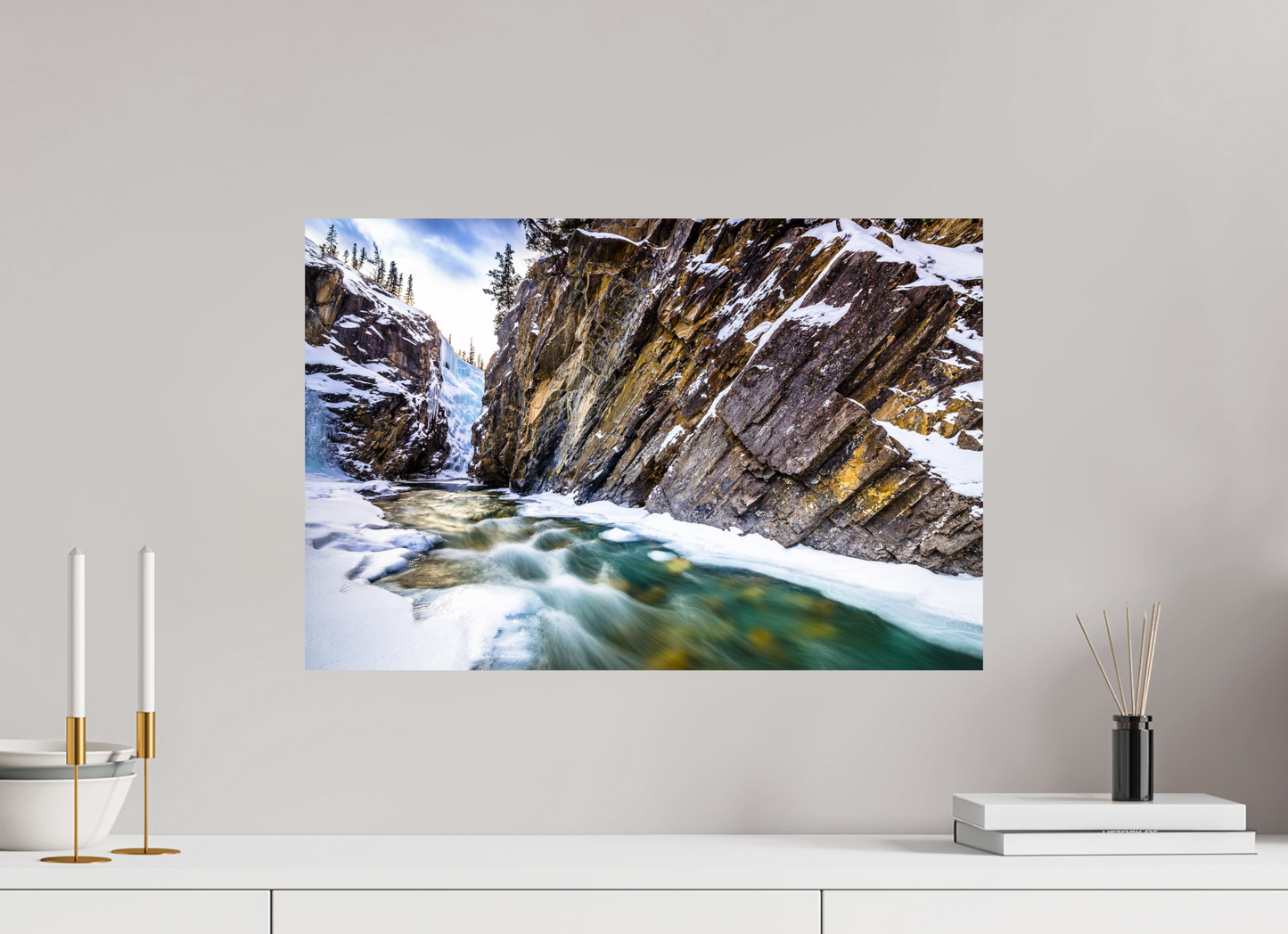 60 x 40 cm, Photo Print On Fuji Crystal DP II Cline River Gallery - Canadian Rockies - Photo Print
