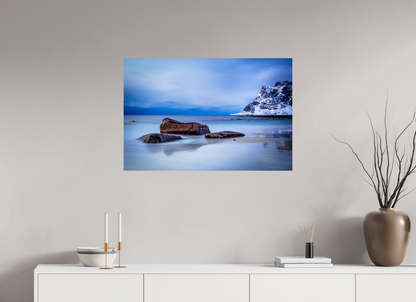 90 x 60 cm, Photo Print On Fuji Crystal DP II Guardians of the Coast - Utakleiv Beach, Lofoten - Photo Print