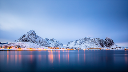 Main image Twilight at Reinefjord - Reine, Lofoten, Norway - Photo Print