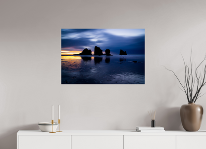 90 x 60 cm, Photo Print On Fuji Crystal DP II West Coast Sentinels - 12 Mile Beach - West Coast, New Zealand - Photo Print