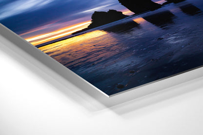 West Coast Sentinels - 12 Mile Beach - West Coast, New Zealand - Photography Wall Art - ChromaLuxe Metal Print