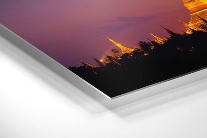 Shwedagon Pagoda  - Burma, Myanmar - Photography Wall Art - ChromaLuxe Metal Print