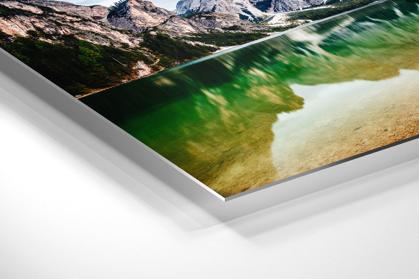 Dolomites' Reflection - Lago di Braies - Dolomites, Italy - Photography Wall Art - ChromaLuxe Metal Print