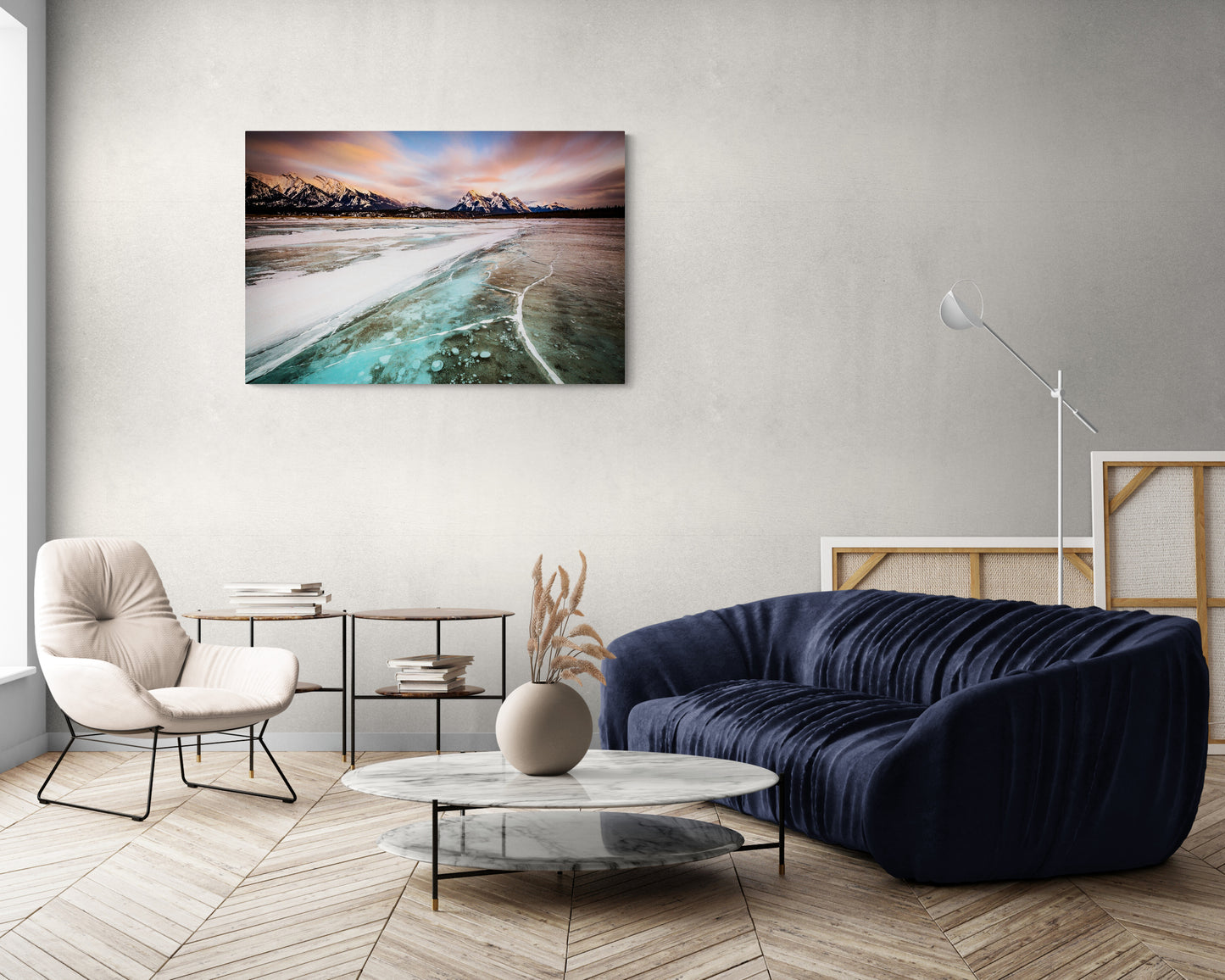 Enchanting Bubbles of Abraham Lake - Canadian Rockies - Photography Wall Art - ChromaLuxe Metal Print