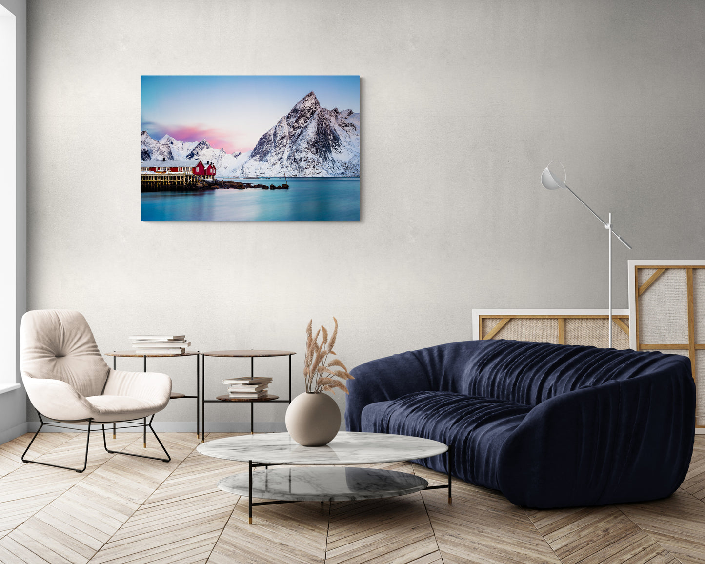 Fiery Skies Over Hamnøy - Lofoten - Photography Wall Art - ChromaLuxe Metal Print