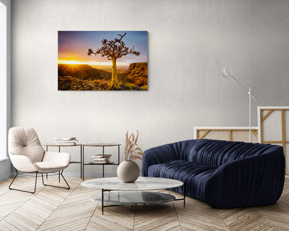 Living on the Edge - Namibia - Photography Wall Art - ChromaLuxe Metal Print