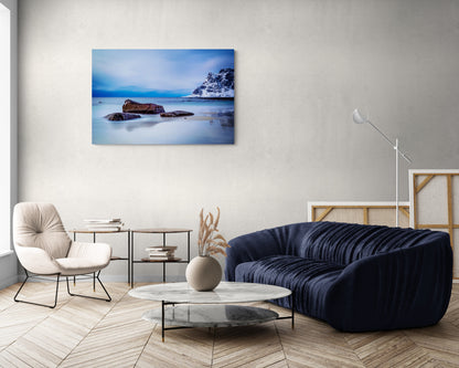 Guardians of the Coast - Utakleiv Beach, Lofoten - Photography Wall Art - ChromaLuxe Metal Print