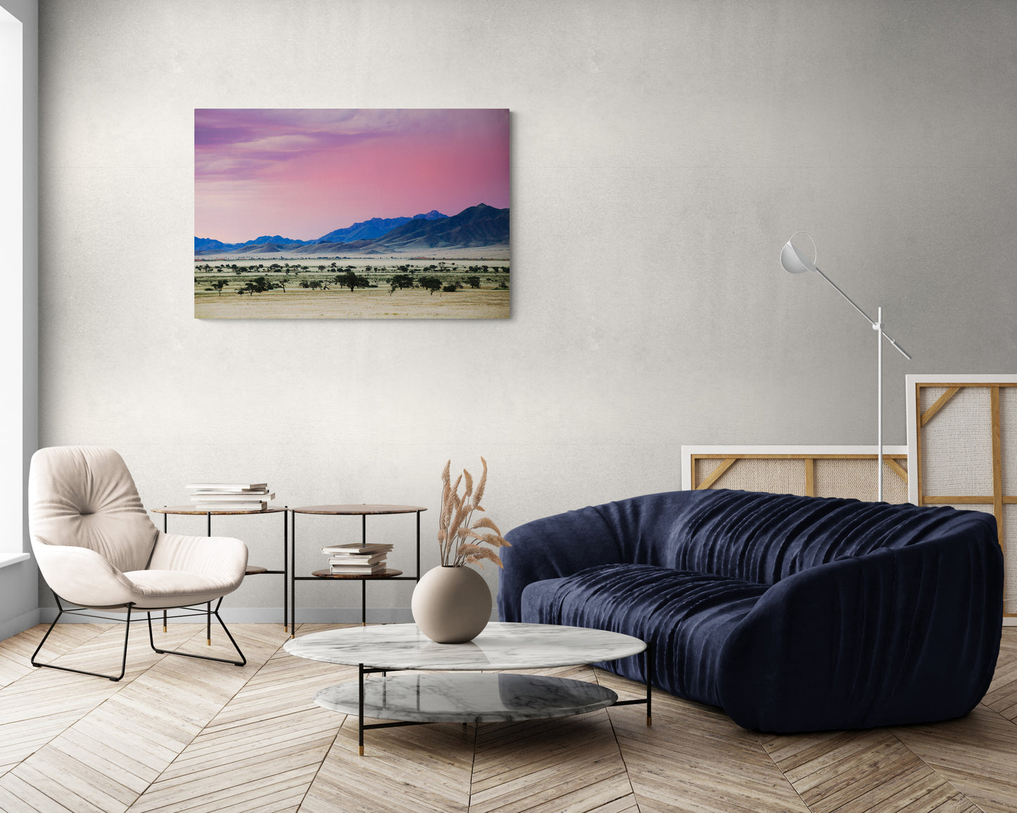Vivid Evening - Namib Rand - Photography Wall Art - ChromaLuxe Metal Print