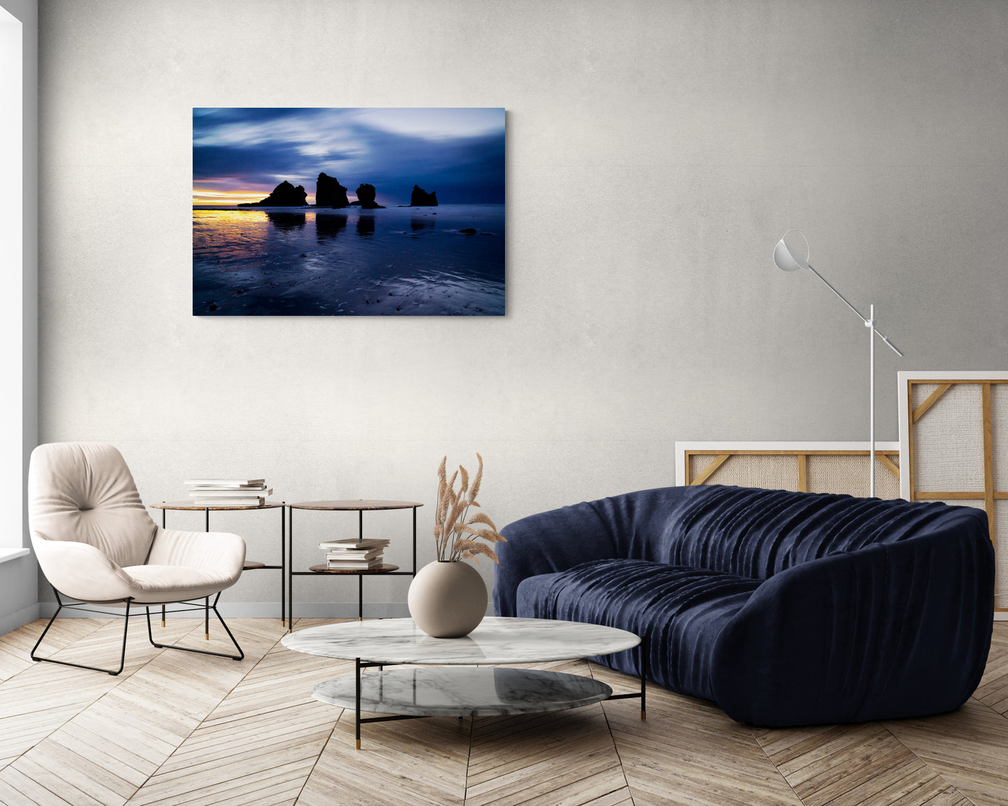 West Coast Sentinels - 12 Mile Beach - West Coast, New Zealand - Photography Wall Art - ChromaLuxe Metal Print