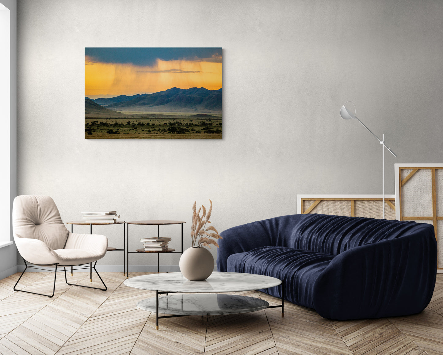 Passing Storm - Namib Rand - Photography Wall Art - ChromaLuxe Metal Print