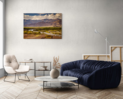 Indus Valley Vista - Ladakh, India - Photography Wall Art - ChromaLuxe Metal Print