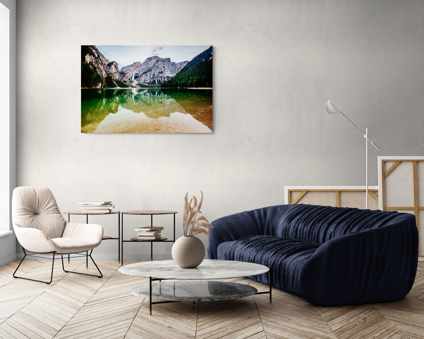 Dolomites' Reflection - Lago di Braies - Dolomites, Italy - Photography Wall Art - ChromaLuxe Metal Print