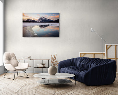Mount Rundle, Vermilion Lakes - Canada - Photography Wall Art - ChromaLuxe Metal Print