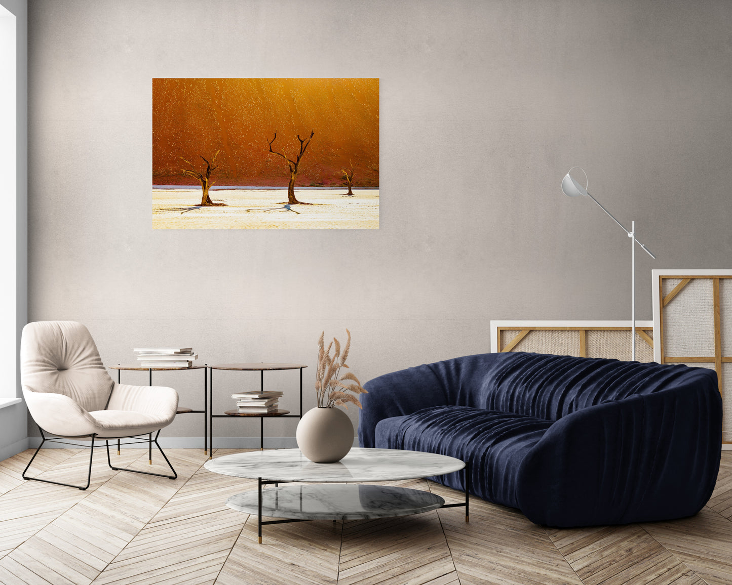 Three Musketeers - Deadvlei, Namibia - Photography Wall Art - ChromaLuxe Metal Print