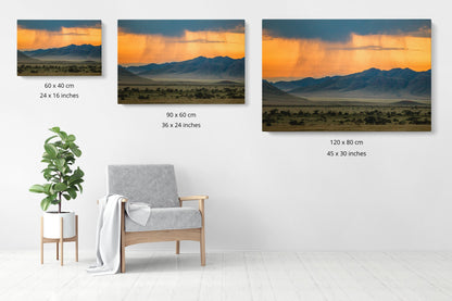 Passing Storm - Namib Rand - Photography Wall Art - ChromaLuxe Metal Print