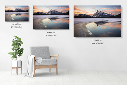 Mount Rundle, Vermilion Lakes - Canada - Photography Wall Art - ChromaLuxe Metal Print