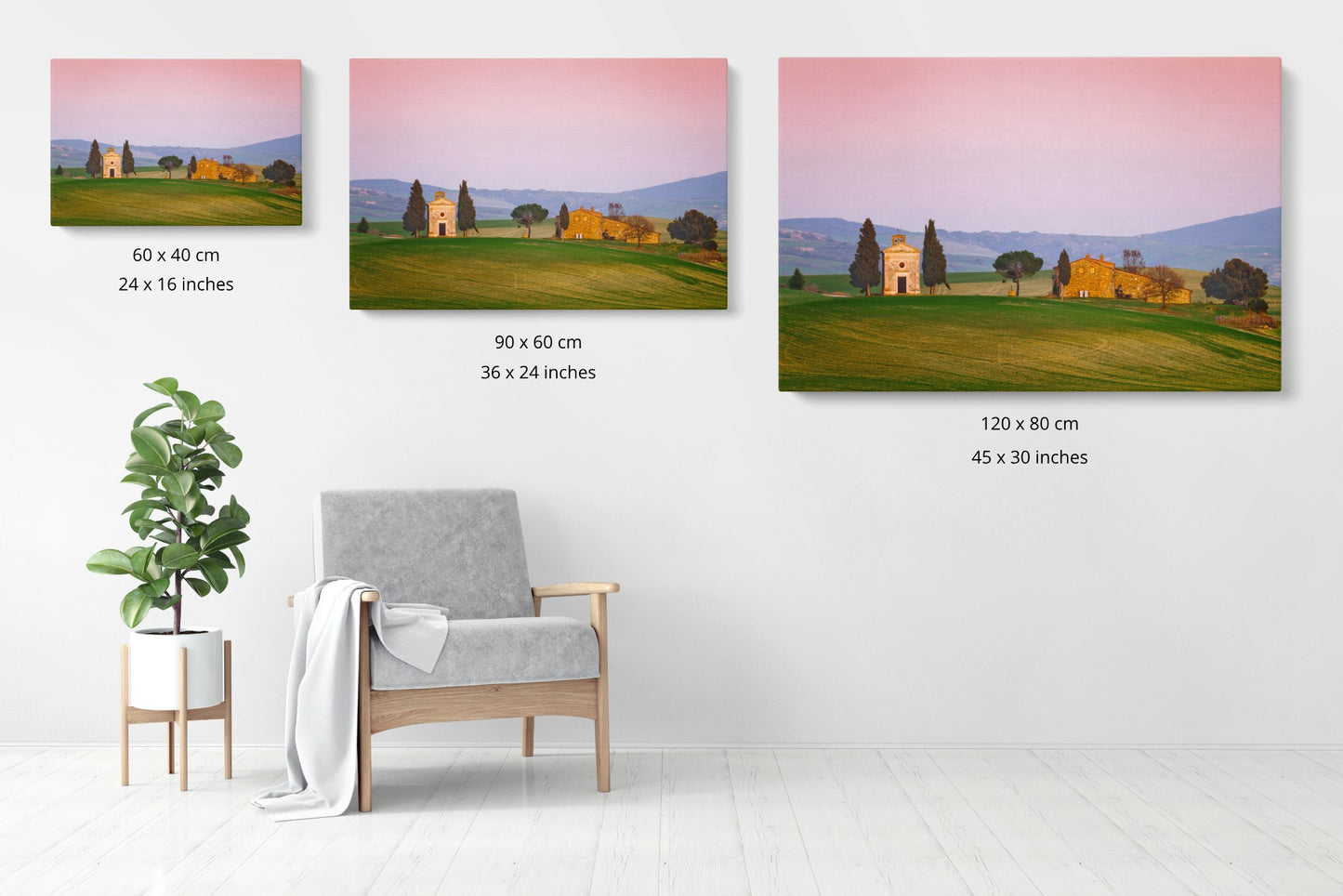 Cappella della Madonna di Vitaleta - Tuscany, Italy - Photography Wall Art - ChromaLuxe Metal Print