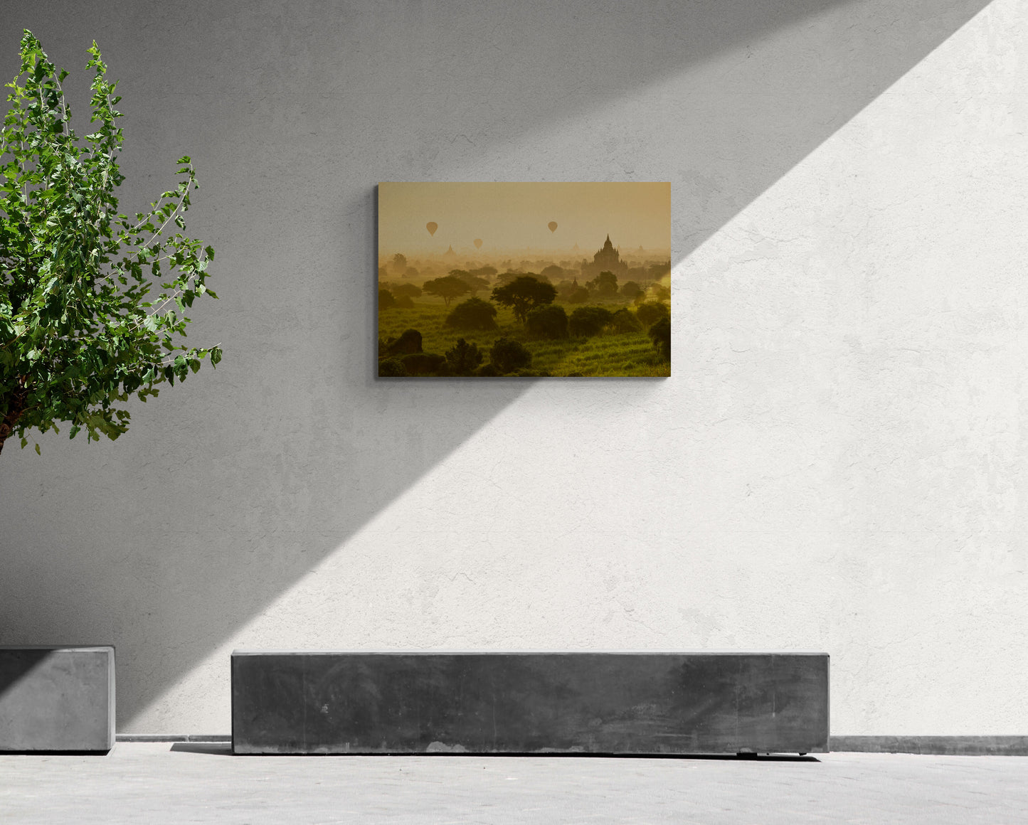 Bagan Balloons - Burma, Myanmar - Photography Wall Art - ChromaLuxe Metal Print