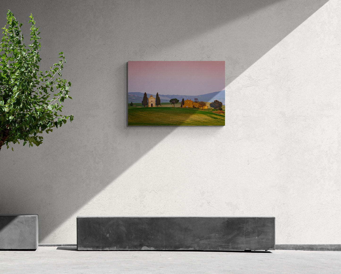 Cappella della Madonna di Vitaleta - Tuscany, Italy - Photography Wall Art - ChromaLuxe Metal Print