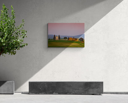 Cappella della Madonna di Vitaleta - Tuscany, Italy - Photography Wall Art - ChromaLuxe Metal Print