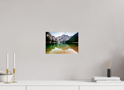 30 x 20 cm, Photo Print On Fuji Crystal DP II Dolomites' Reflection - Lago di Braies - Dolomites, Italy - Photo Print