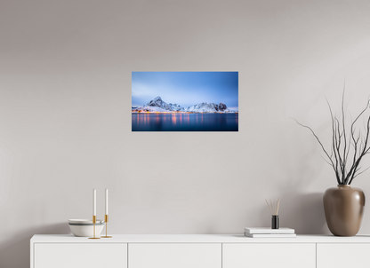 64 x 36 cm, Photo Print On Fuji Crystal DP II Twilight at Reinefjord - Reine, Lofoten, Norway - Photo Print