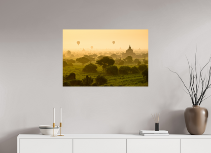 90 x 60 cm, Photo Print On Fuji Crystal DP II Bagan Balloons - Burma, Myanmar - Photo Print