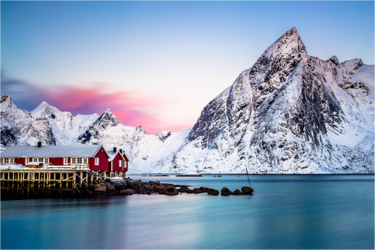 Main image Fiery Skies Over Hamnøy - Lofoten - Photo Print