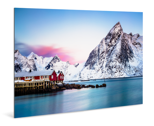 Fiery Skies Over Hamnøy - Lofoten - Photography Wall Art - ChromaLuxe Metal Print