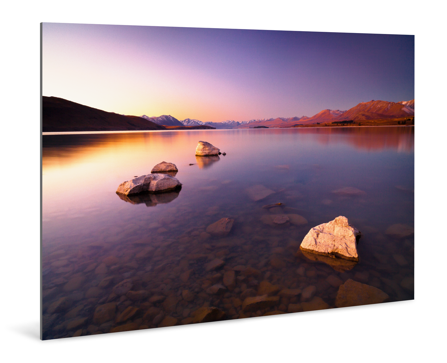 Lake Tekapo, New Zealand - Photography Wall Art - ChromaLuxe Metal Print