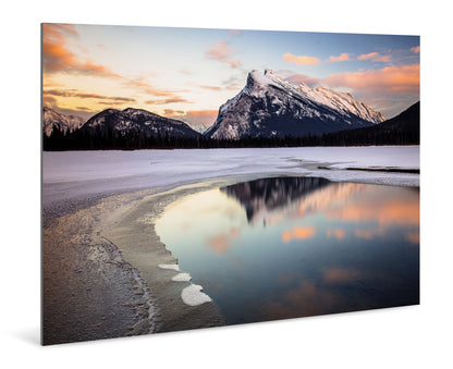 Mount Rundle, Vermilion Lakes - Canada - Photography Wall Art - ChromaLuxe Metal Print