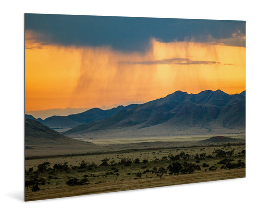 Passing Storm - Namib Rand - Photography Wall Art - ChromaLuxe Metal Print